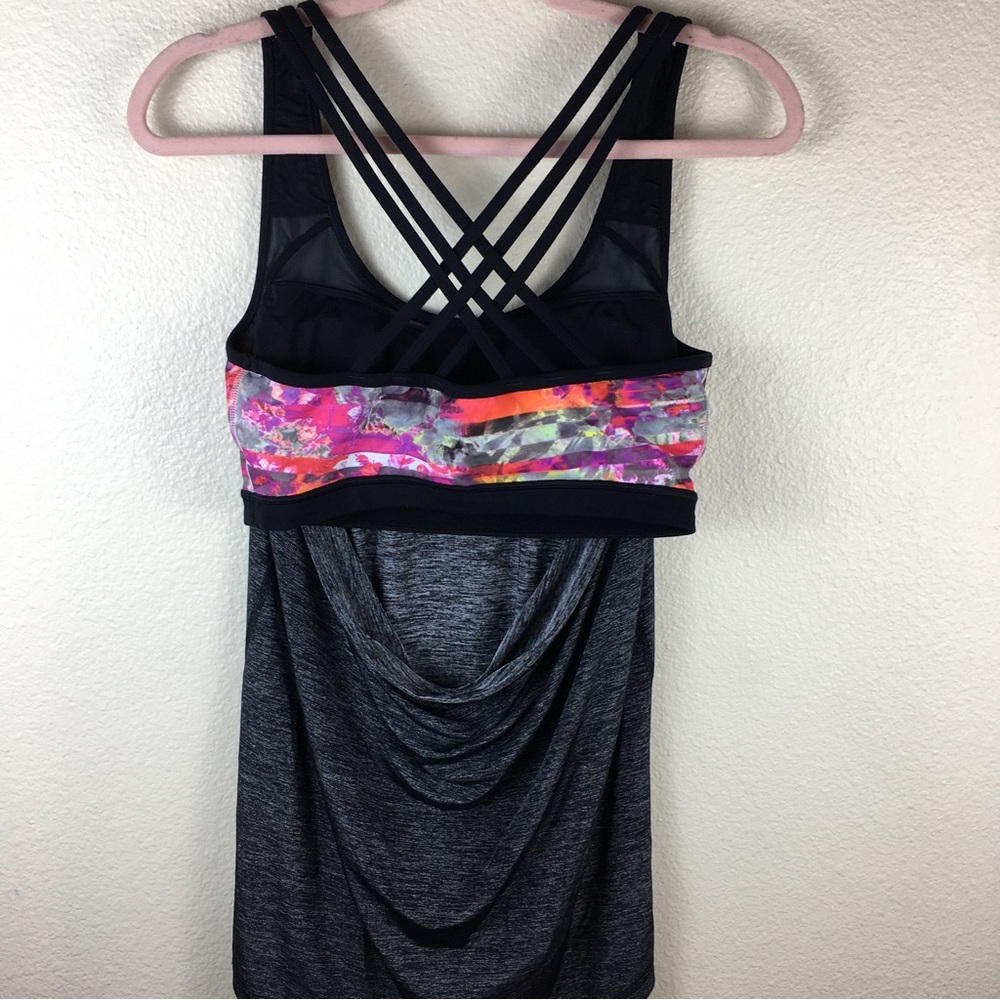 EXP Core Performance Women's Built in Bra Strappy Tank Top-Size M/M